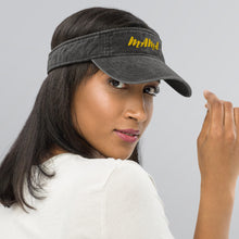 Load image into Gallery viewer, Mama Yellow Denim visor