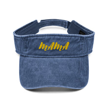 Load image into Gallery viewer, Mama Yellow Denim visor