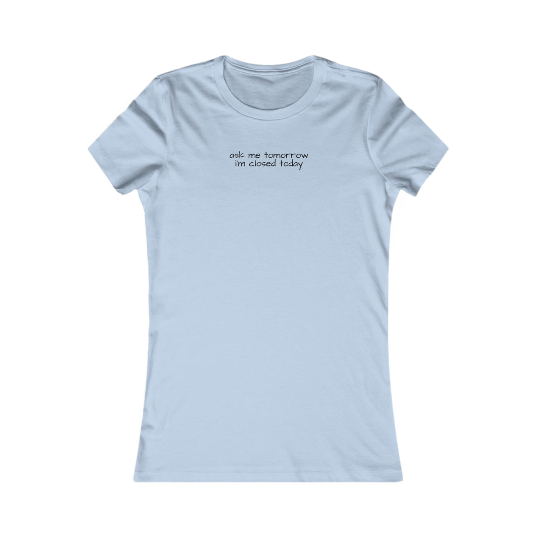 Tomorrow Women's Fitted Tee
