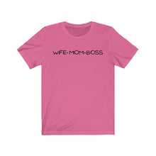 Load image into Gallery viewer, Wife Mom Boss Short Sleeve Tee
