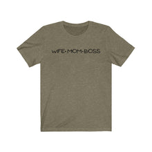 Load image into Gallery viewer, Wife Mom Boss Short Sleeve Tee
