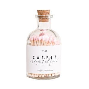 Pink Small Safety Matches - Apothecary Jar