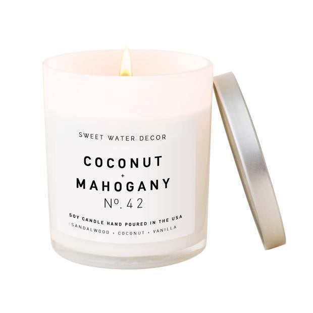 Coconut and Mahogany Soy Candle