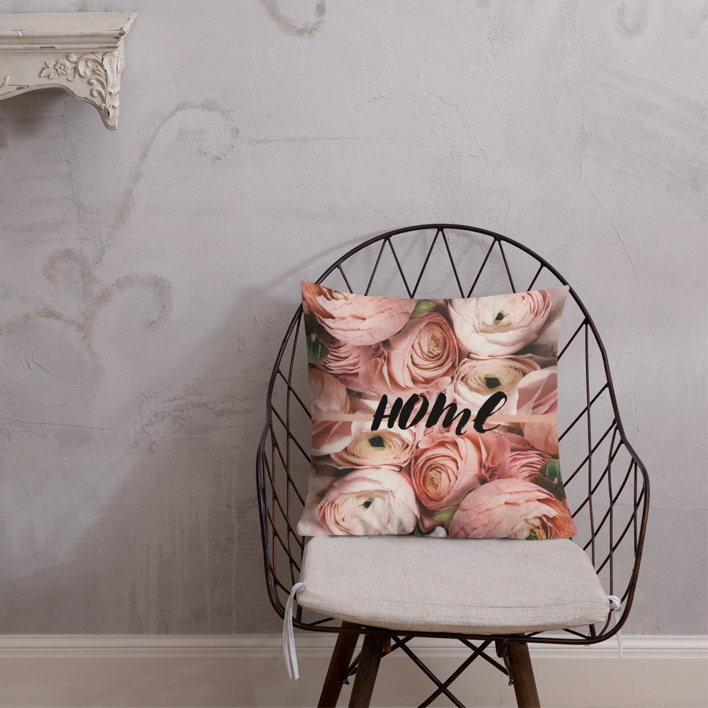 Home Floral Pillow