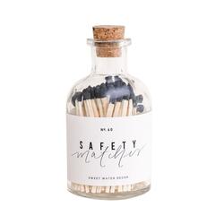 Black Small Safety Matches - Apothecary Jar
