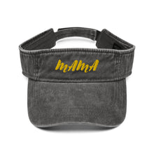 Load image into Gallery viewer, Mama Yellow Denim visor
