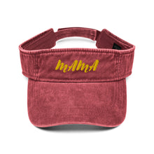 Load image into Gallery viewer, Mama Yellow Denim visor

