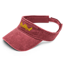 Load image into Gallery viewer, Mama Yellow Denim visor
