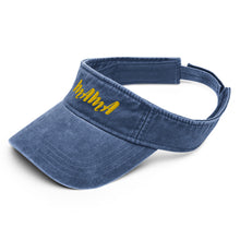 Load image into Gallery viewer, Mama Yellow Denim visor
